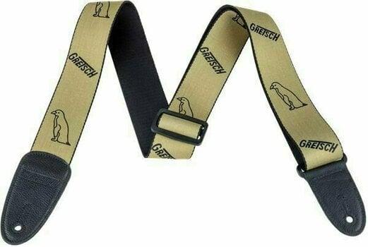 Textile guitar strap Gretsch Strap Penguin Gold/Black - 1