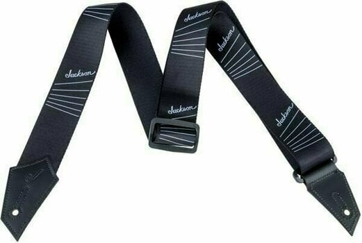 Textile guitar strap Jackson Strap Strings Black/White - 1