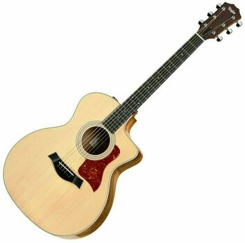 Jumbo elektro-akoestische gitaar Taylor Guitars 214ce Deluxe Koa Grand Auditorium - 1
