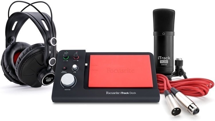 USB audio převodník - zvuková karta Focusrite iTrack Dock Studio Pack
