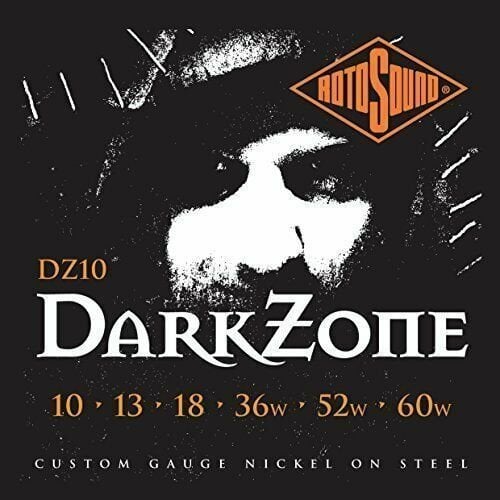 E-guitar strings Rotosound DZ10 DarkZone