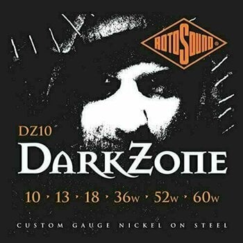 Elektromos gitárhúrok Rotosound DZ10 DarkZone - 1
