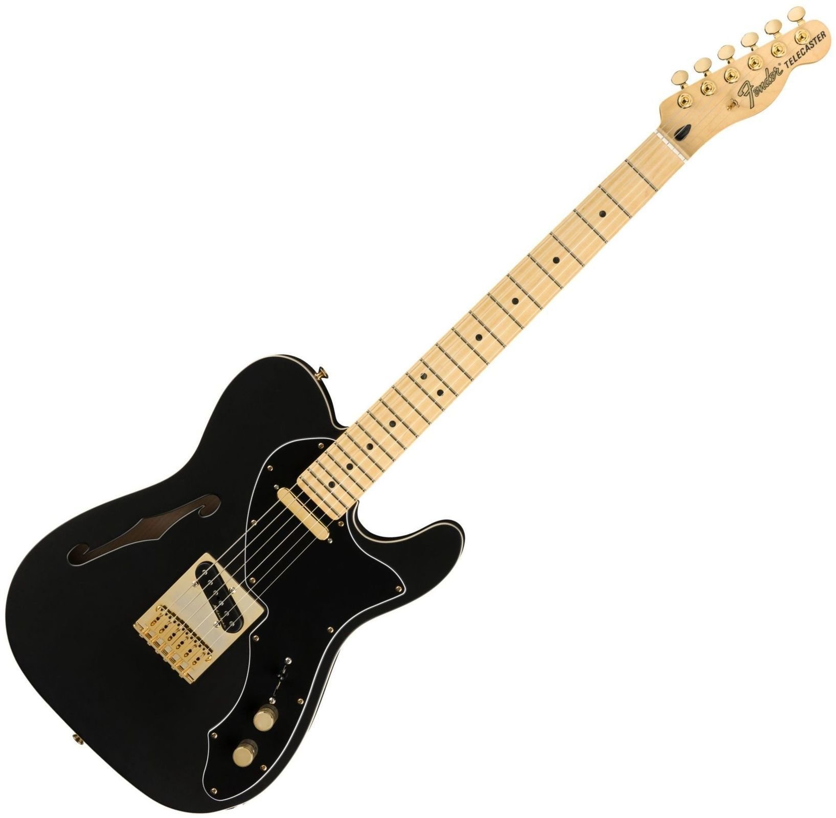 E-Gitarre Fender LTD Deluxe Telecaster Thinline MN Satin Black