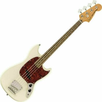 E-Bass Fender Squier Classic Vibe 60s Mustang Bass LRL Olympic White - 1