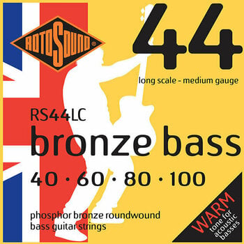 Corzi pentru basuri acustice Rotosound RS44LC - 1