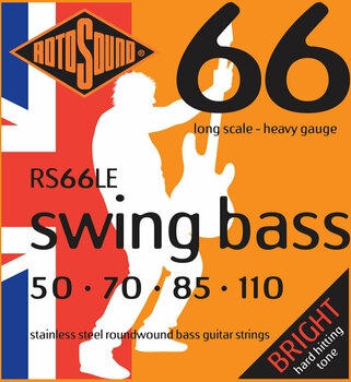 Basgitarrsträngar Rotosound RS66LE - 1