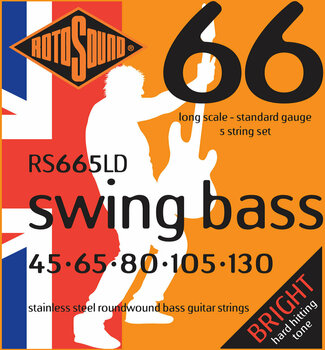 Struny pre 5-strunovú basgitaru Rotosound RS 665 LD - 1