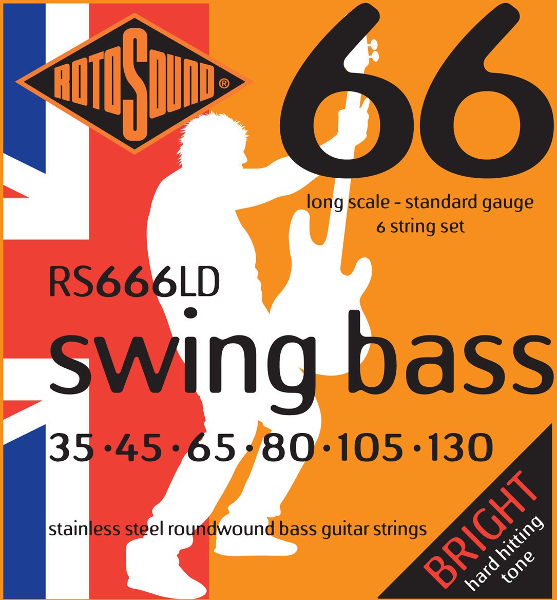 Struny pre 6-strunovú basgitaru Rotosound RS 666 LD
