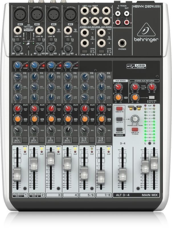 Table de mixage analogique Behringer XENYX Q1204 USB