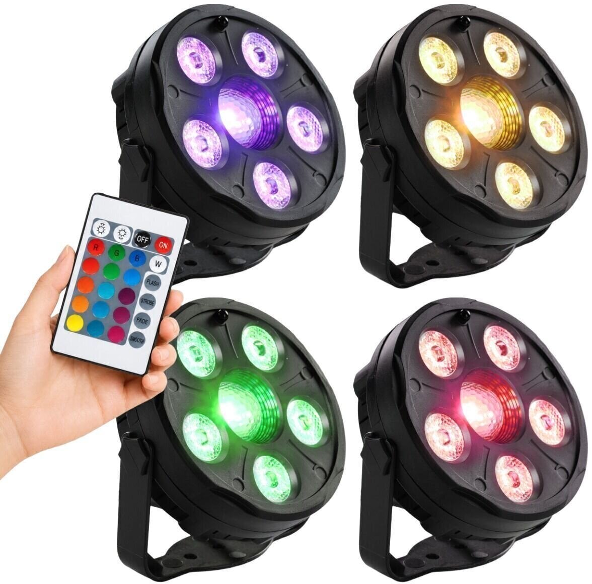 LED PAR Light4Me 4PAR SET IR 4-light RGB LED PAR LED PAR