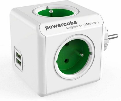 Síťový napájecí kabel PowerCube Original Zelená USB - 1