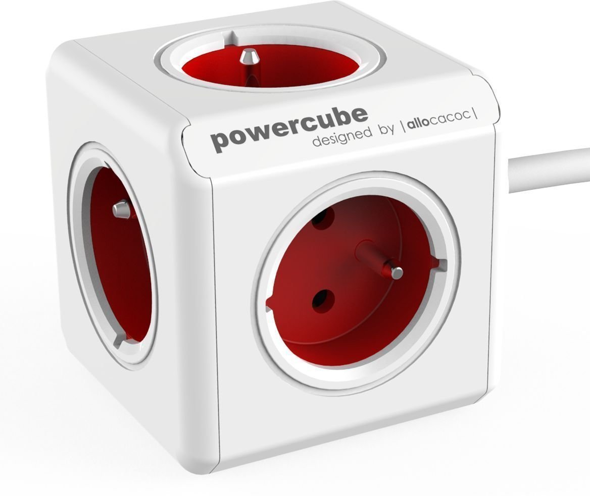 Strømkabel PowerCube Extended Rød 150 cm Red