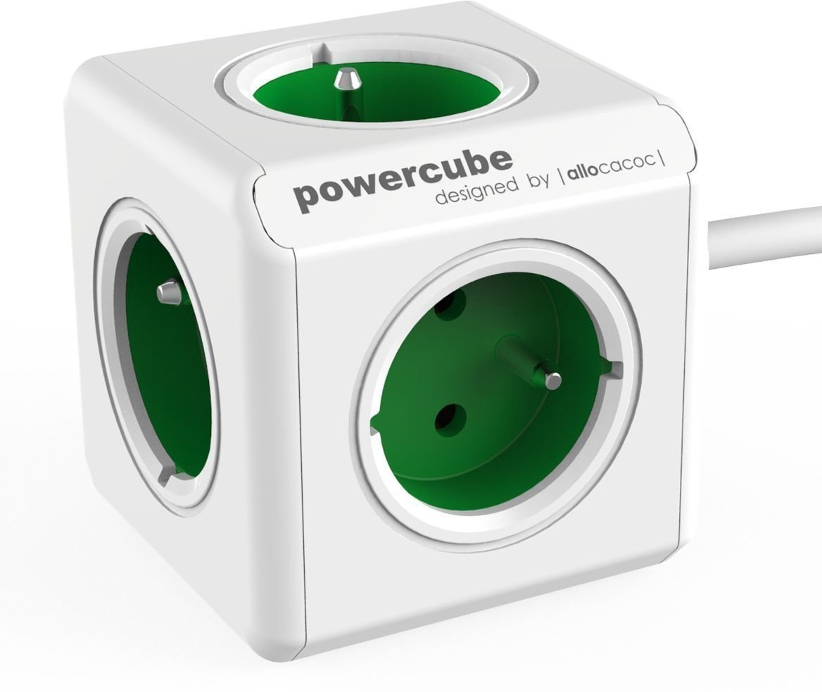 Sieťový napájací kábel PowerCube Extended Zelená 150 cm Green