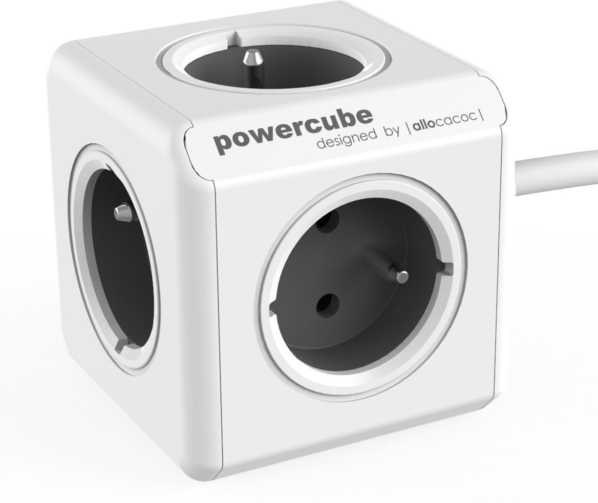 Tápkábel PowerCube Extended Szürke 150 cm Grey
