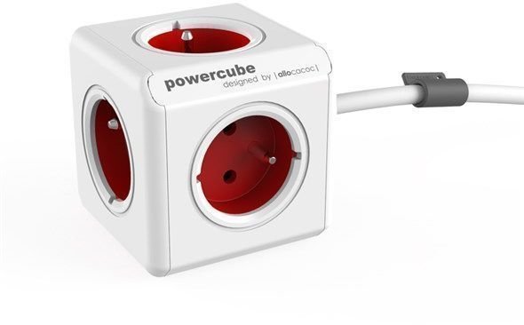 Силов кабел PowerCube Extended Червен 3 m Red