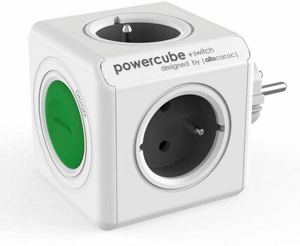 Силов кабел PowerCube Original Бял 80 cm Switch - 1