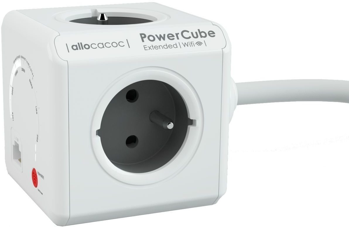Силов кабел PowerCube Extended Бял 150 cm Wifi