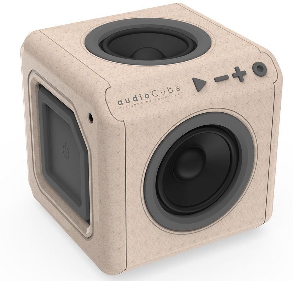 portable Speaker PowerCube AudioCube Portable Wood Edition