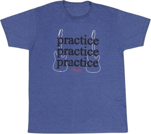 T-shirt Fender Practice Heathered Blue 2XL T-shirt