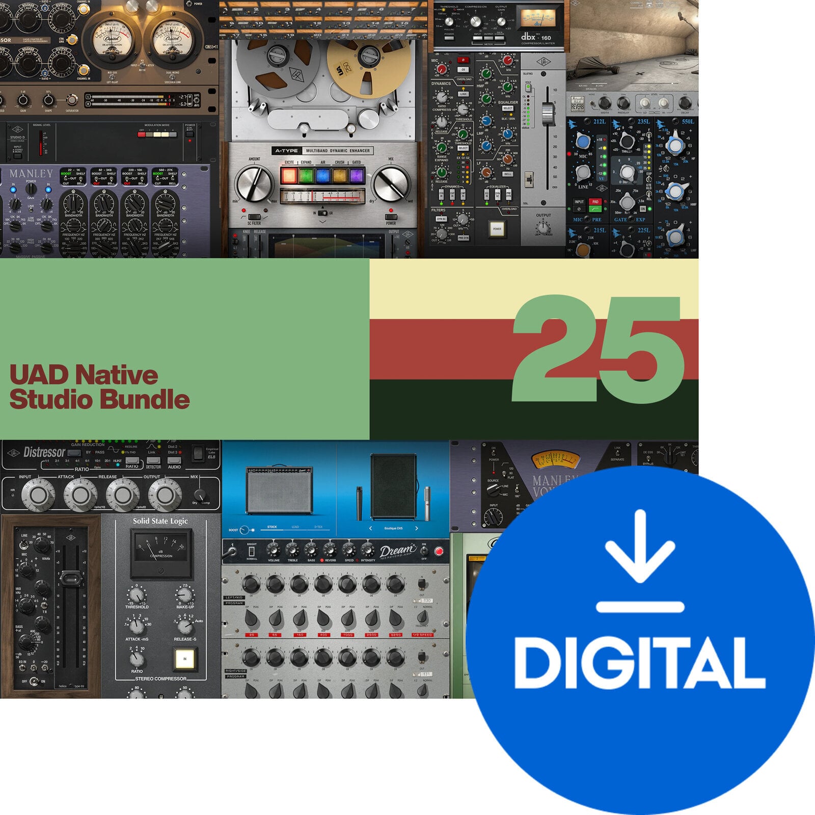 Programvare-plugin FX-prosessor Universal Audio UAD Native Studio Bundle (Digitalt produkt)