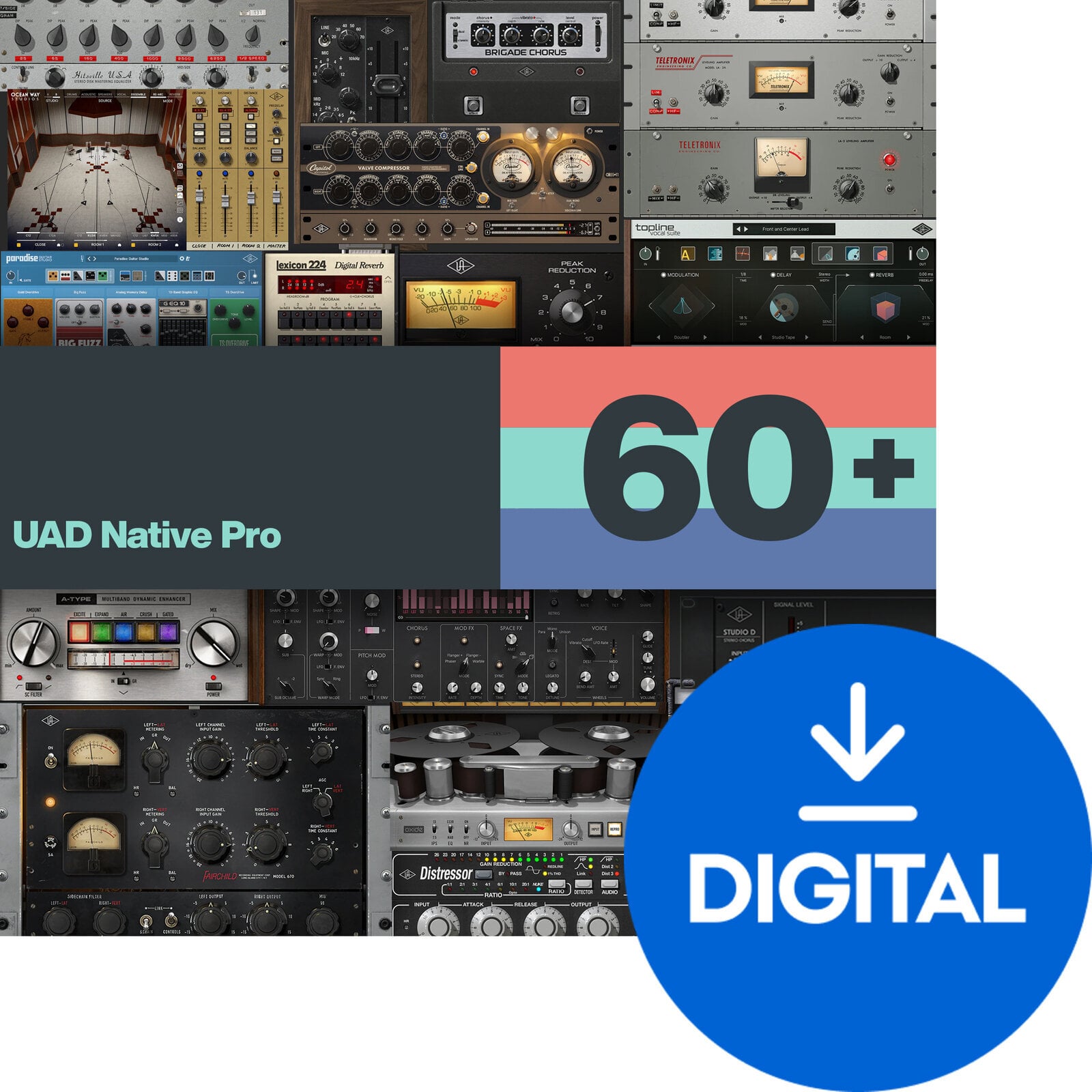 Software Plug-In FX-processor Universal Audio UAD Native Pro (Digitalt produkt)