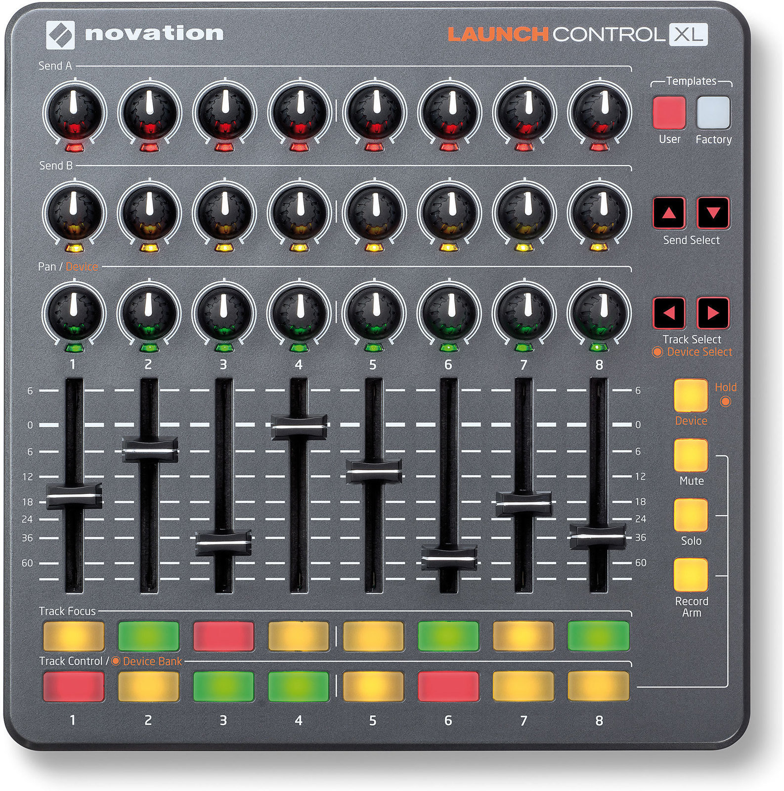 Kontroler MIDI, Sterownik MIDI Novation Launch Control XL