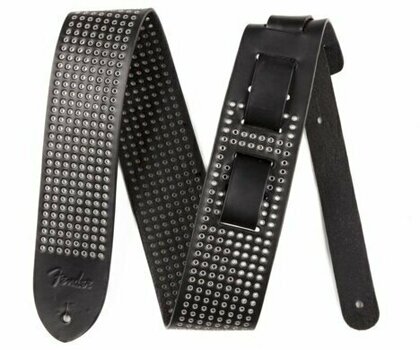 Tracolla Pelle Fender Leather Small Rivets Strap - 1