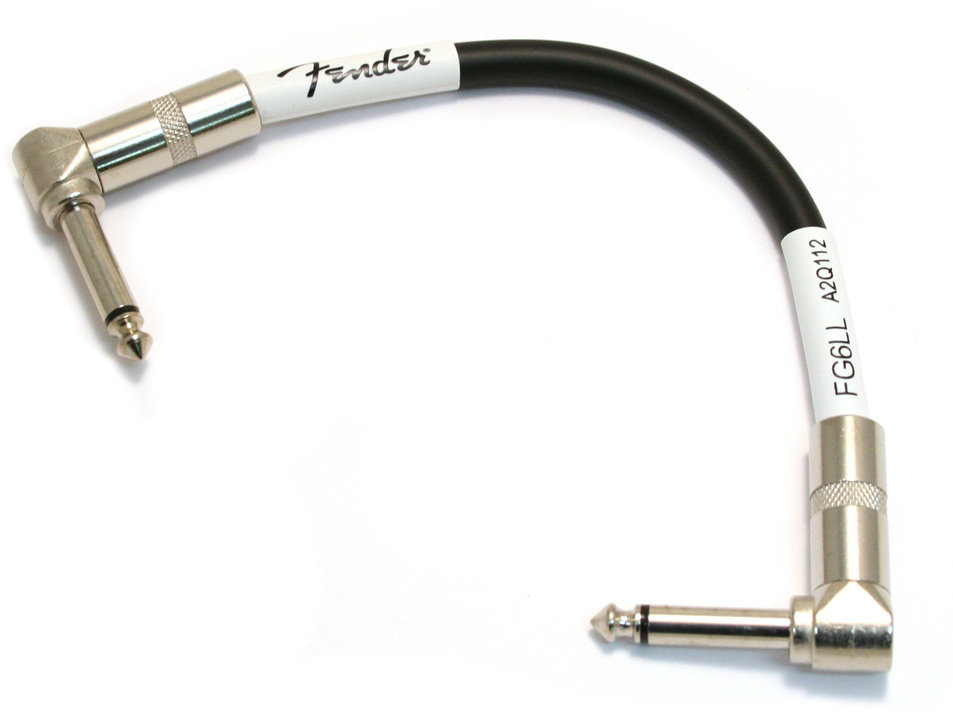 Cablu Patch, cablu adaptor Fender 099-0820-010 Negru 15 cm Oblic - Oblic