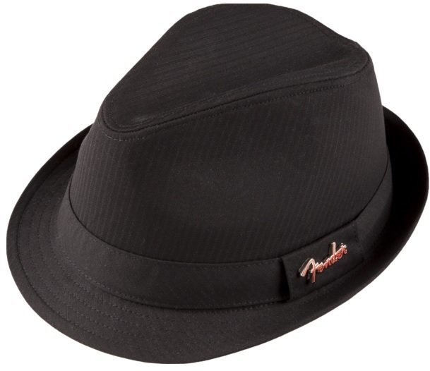 Hat Fender Fedora Black Self Stripe with Pin