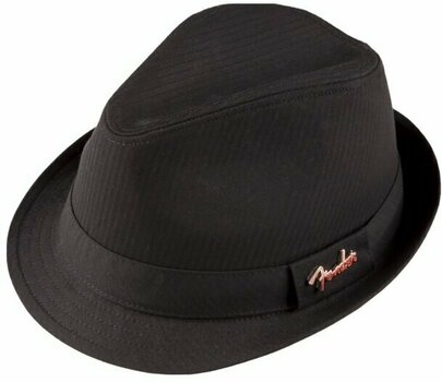 Een pet Fender Fedora Black Self Stripe with Pin - 1