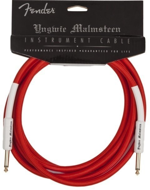 Nástrojový kábel Fender Yngwie Malmsteen Instrument Cable 20'' Red