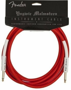 Καλώδιο Μουσικού Οργάνου Fender Yngwie Malmsteen Instrument Cable 20'' Red - 1