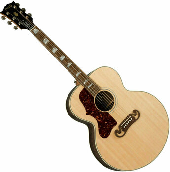 Elektroakusztikus gitár Gibson J-200 Studio 2019 Antique Natural Lefty - 1
