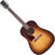 Guitare Dreadnought acoustique-électrique Gibson J-15 2019 Walnut Burst Lefty