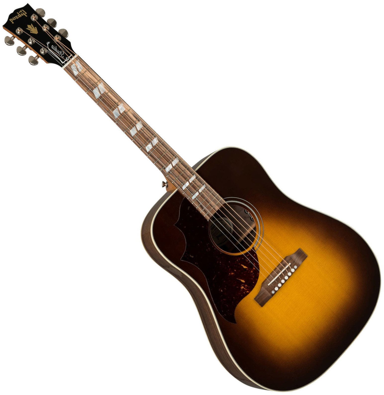Dreadnought z elektroniką Gibson Hummingbird Studio 2019 Walnut Burst Lefty