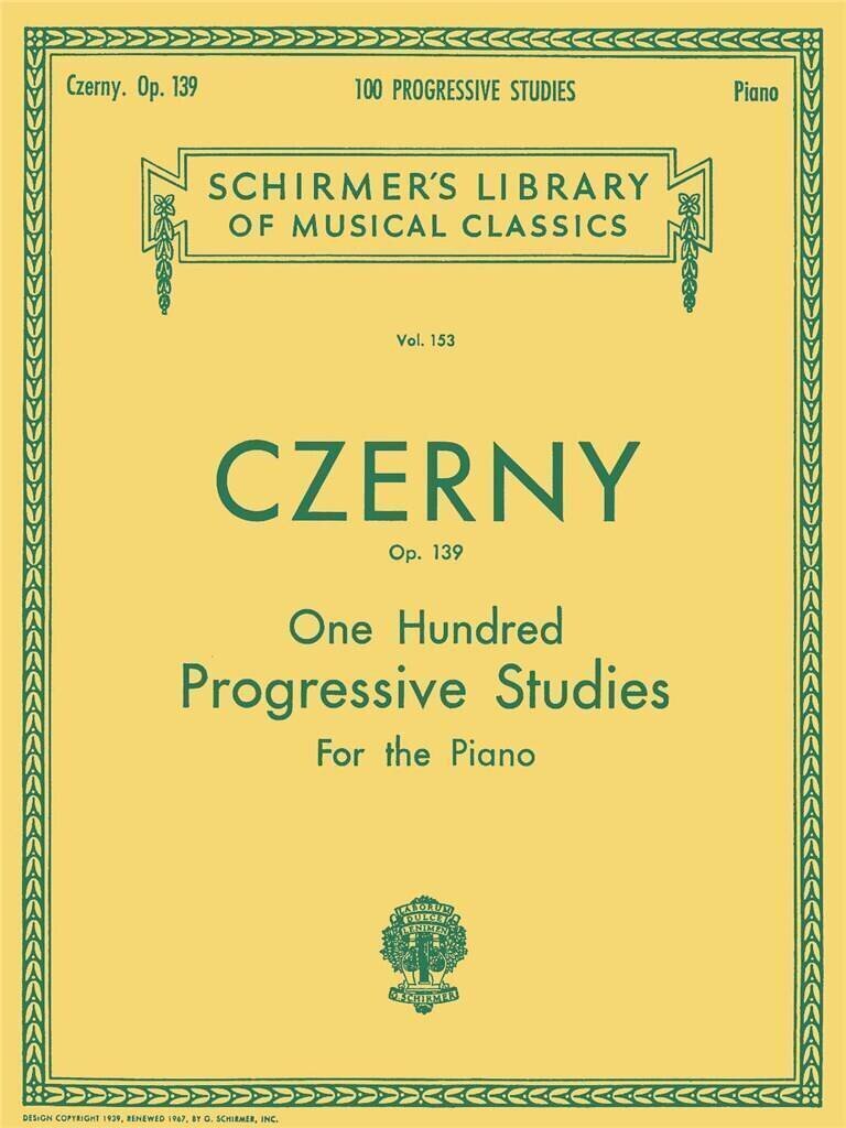 Noder G. Schirmer 100 Progressive Studies without Octaves, Op. 139 Piano Noder