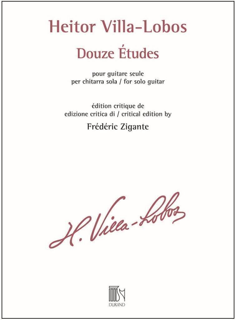 Note Editions Durand 12 Études Note