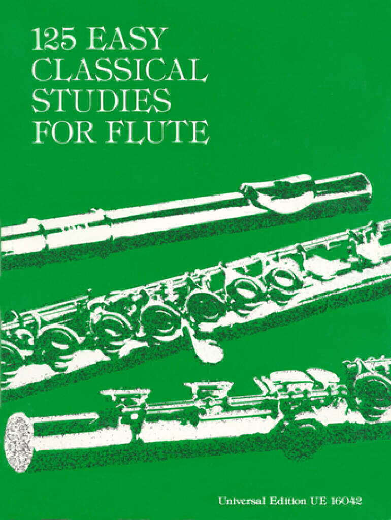Note Universal Edition 125 Easy Classical Studies for Flute Note
