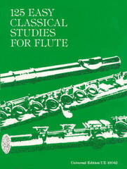 Note Universal Edition 125 Easy Classical Studies for Flute Note