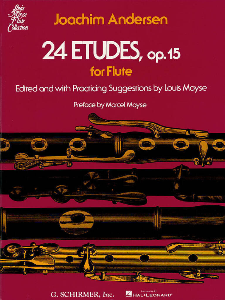 Noder G. Schirmer 24 Etudes, Op. 15 Flute Solo Noder
