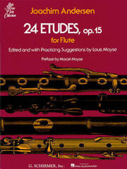 Noder G. Schirmer 24 Etudes, Op. 15 Flute Solo Noder