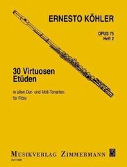 Note Musikverlag Zimmermann 30 Virtuoso Studies Op.75 For Flute - Book 2 Note