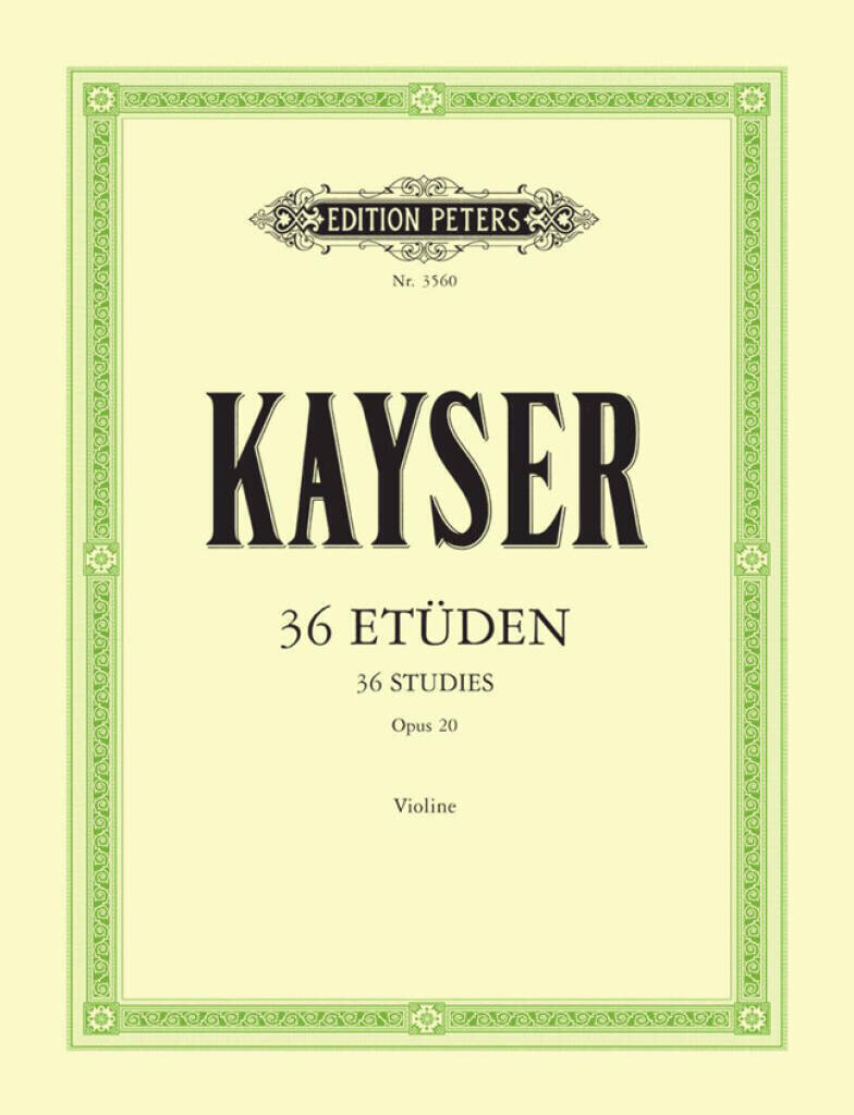 Noder Edition Peters 36 Etudes Op.20 Noder
