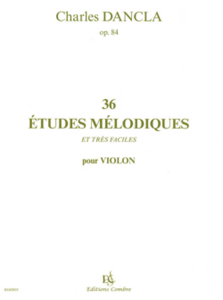 Noder Combre Edition Etudes mélodiques (36) Op.84 Noder