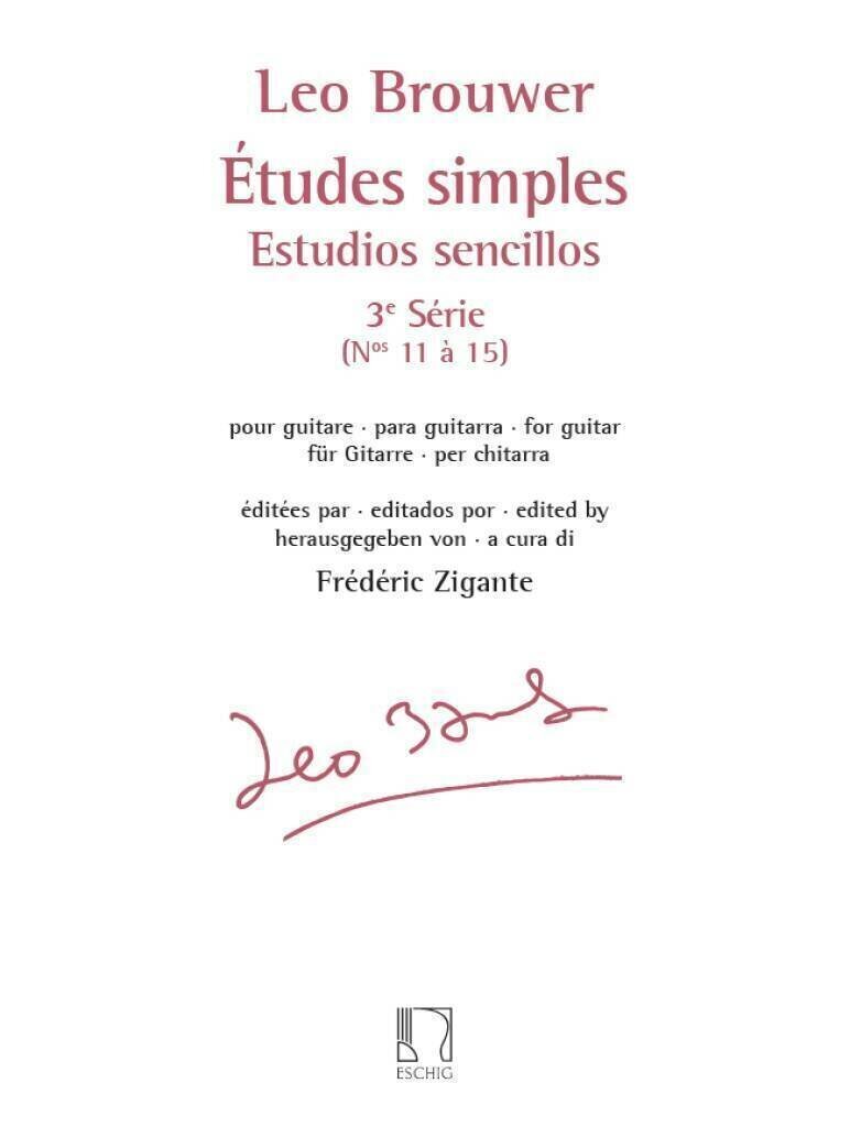 Noder Max Eschig Études simples - Estudios sencillos (Série 3) Noder