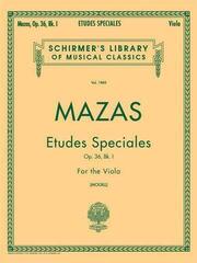 Noder G. Schirmer Etudes Speciales, Op. 36 – Book 1 Viola Noder