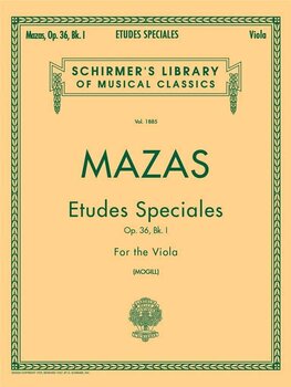 Note G. Schirmer Etudes Speciales, Op. 36 – Book 1 Viola Note - 1
