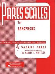 Note Rubank Publications Pares: Scales For Saxophone Note