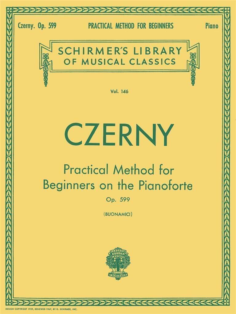 Note G. Schirmer Practical Method for Beginners, Op. 599 (Buonamici) Note
