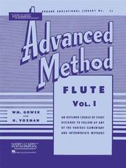 Notis Rubank Publications Rubank Advanced Method - Flute Vol. 1 Notis